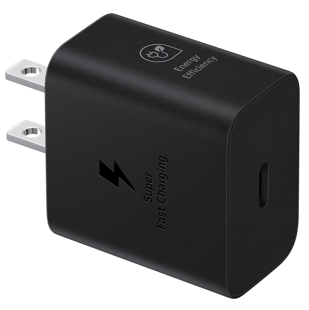 Adaptador De Corriente Samsung Compatible Con Usb Tipo C 25W Negro