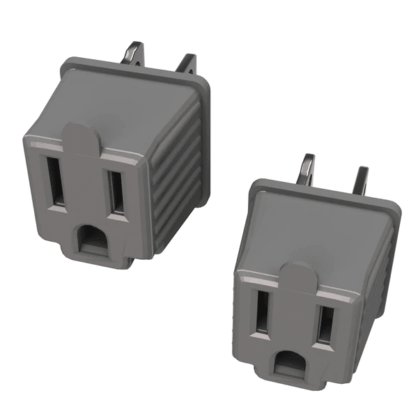 Adaptador De Corriente Stanley De 3 A 2 2 Pzas 125V Gris