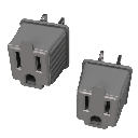 Adaptador De Corriente Stanley De 3 A 2 2 Pzas 125V Gris