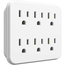 Adaptador De Corriente Stanley De 6 Tomas Blanco