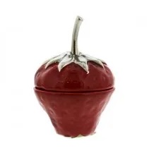 Figura Fresa Decore De Ceramica 11X11X15 Cm Rojo