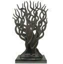Figura Silueta De Arbol Decore 29X8X47 Cm Negro