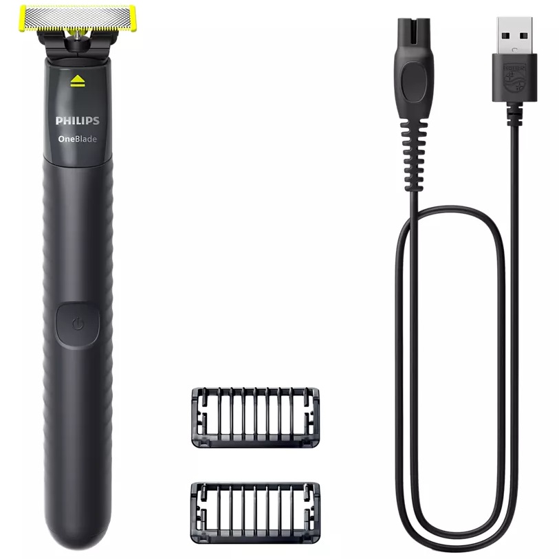 Afeitadora Philips Para Rostro Oneblade Shaver 3 Acc Negro