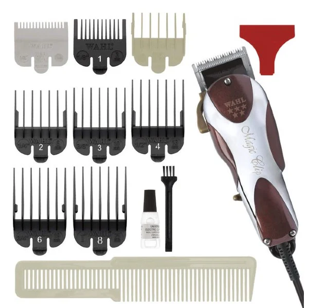 Afeitadora Wahl Para Cabello Magic Clip 12 Acc Rojo