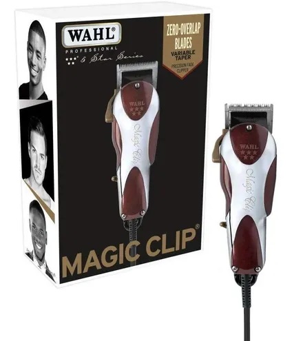 Afeitadora Wahl Para Cabello Magic Clip 12 Acc Rojo