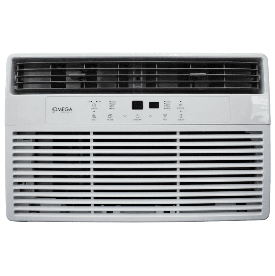 Aire De Ventana 12000 Btu Omega Con Control Remoto 110V Blanco