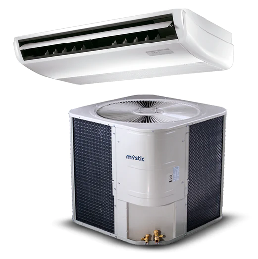 Aire Industrial Piso Techo 36000 Btu Mystic Inverter Con Control R410a 220V Blanco
