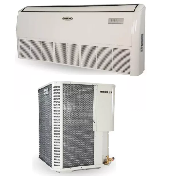 Aire Industrial Piso Techo 60000 Btu Frigilux Trifasico R410A AC 220V Blanco