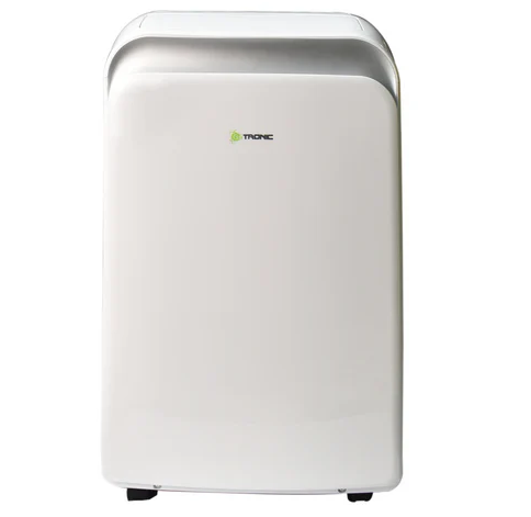 Aire Portatil 12000 Btu Gtronic Deshumidificador Ventilador Y Automatico Con Ruedas  Blanco