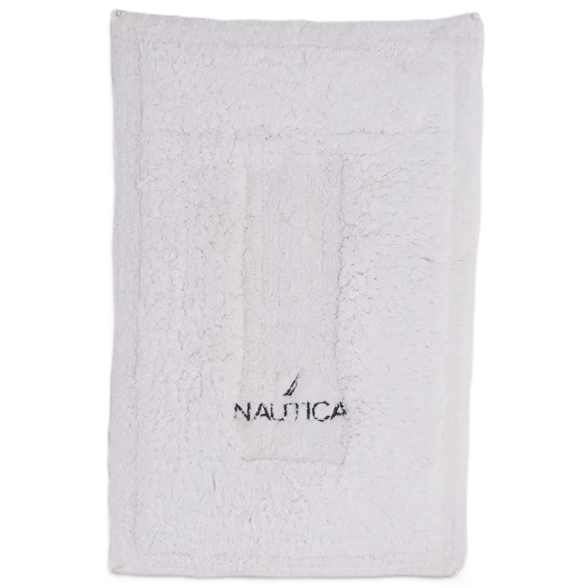 Alfombra De Baño Nautica Gozo 50X80 Cm Blanco