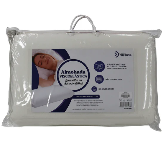 Almohada Ducarsil Viscoelasica 62x41 Cm