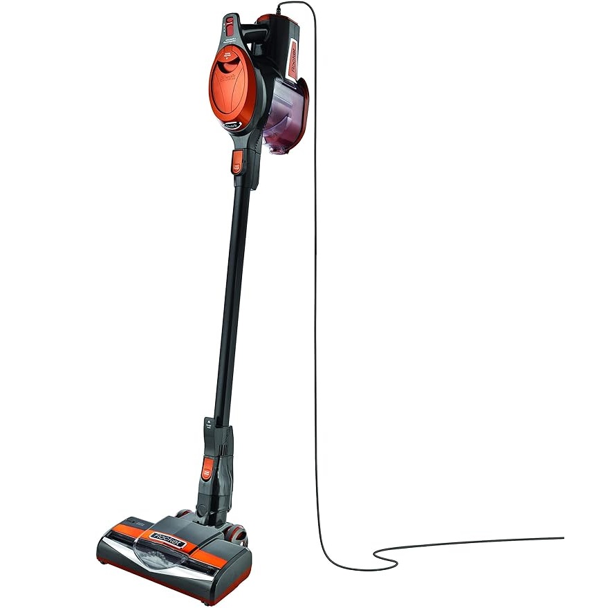 Aspiradora Vertical Shark Rocket Ultra Ligera 2 En 1 Para Mascotas Direccion Giratoria Gris Y Naranja