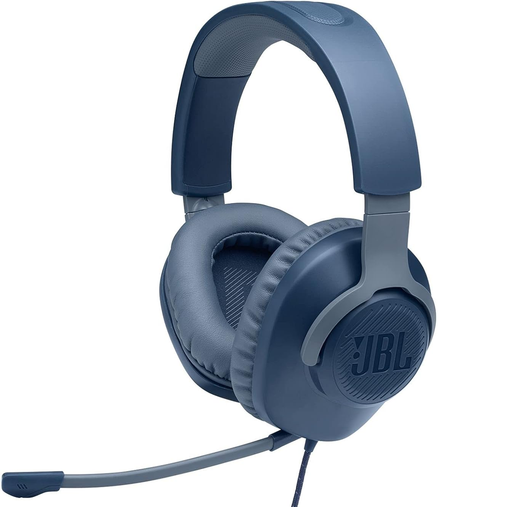 Audifonos Gaming JBL Quantum 100 Headset Over Ear Alambricos Multiplataforma Azul