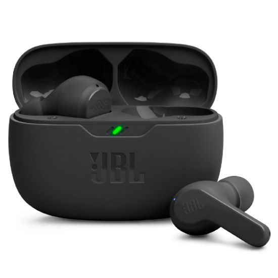 Audifonos JBL Vibe Beam In Ear Inalambricos Smart Ambient Resistente A Salpicaduras Y Polvo Negro