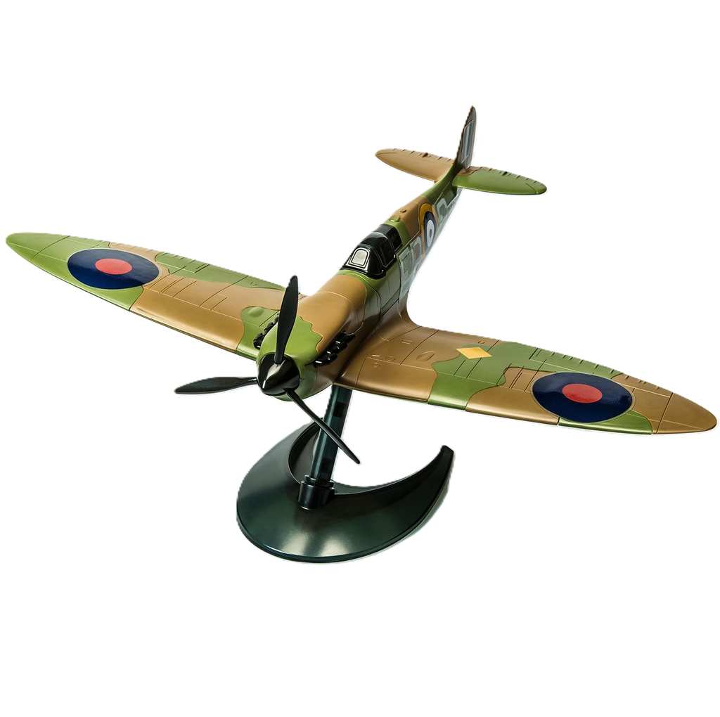 Avion Airfix De Construccion Spitfire Camuflaje Verde Y Marron
