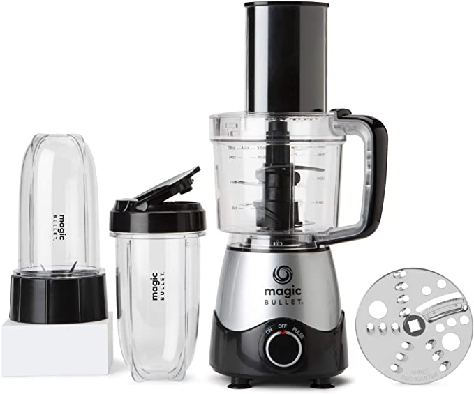 Licuadora Extractor De Jugo Magic Bullet Kitchen Express Con 2 Vasos Y Acc 250W Negro Y Gris