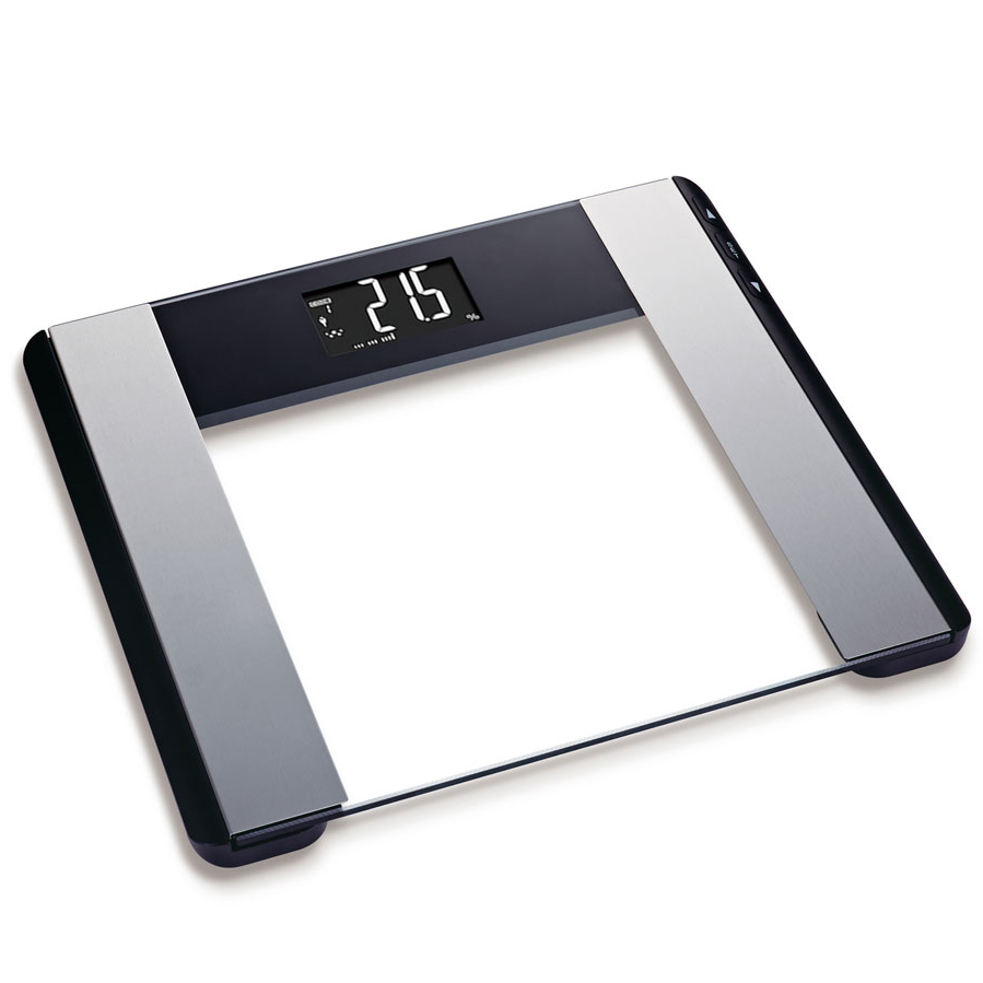 Balanza Corporal Camry Mide Grasa Corporal Hidratacion Musculos Y Huesos Negro Y Plateado