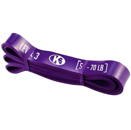 Banda De Resistencia K6 L3 50-70 Lb Morado