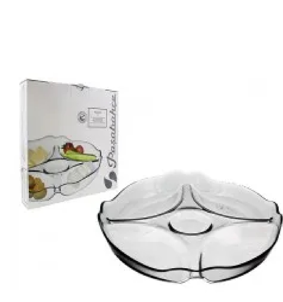 Bandeja De Pasapalos Pasabahce Patisserie De Vidrio Transparente