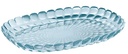 Bandeja Guzzini Tiffany L Ovalada Azul Transparente