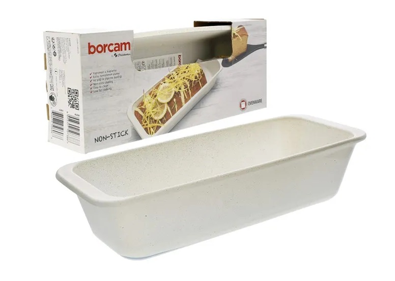 Bandeja Para Hornear Borcam 31X12X7 Cm De Vidrio Transparente