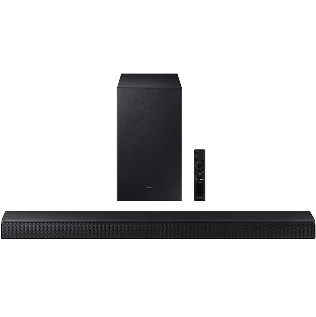 Barra De Sonido Samsung 2.1 Con Bluetooth Dolby Digital DTS Virtual X Bajo Inalambrico 410W Negro