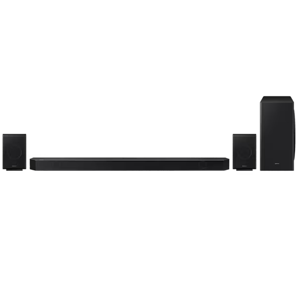 Barra De Sonido Samsung 9.1.4 Smart Con Bluetooth Wifi Dolby Atmos Q-Symphony Y Bajo Inalambrico Negro