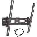 Base Para TV Barkan 13" A 60" Fija Inclinable 2 En 1 Con Cable Hdmi Negro