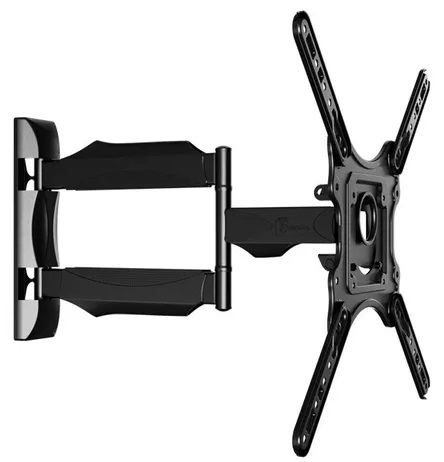 Base Para TV Pickens Slim 24" A 55" Con Brazo Giratorio Inclinable Negro