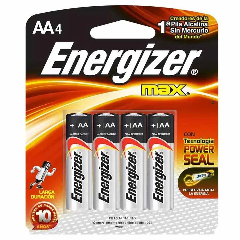 Baterias Alcalinas Energizer Max Aax4