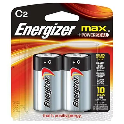 Baterias Alcalinas Energizer Max Cx2