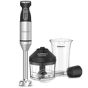 Batidora De Inmersion Cuisinart Smart Stick 3 En 1 2 Vel Con Batidor Y Procesador 300W Negro Y Plateado