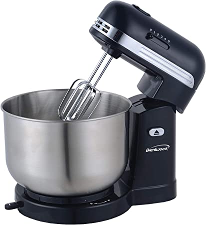 Batidora De Pedestal Brentwood 3.3 Lts 5 Vel 250W Negro