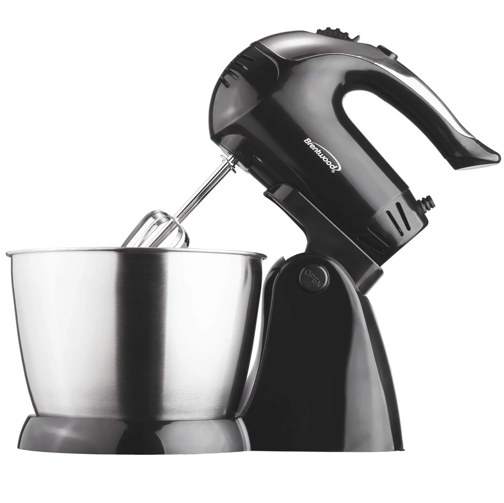 Batidora De Pedestal Brentwood 2.8 Lts 5 Vel + Turbo 200W Negro