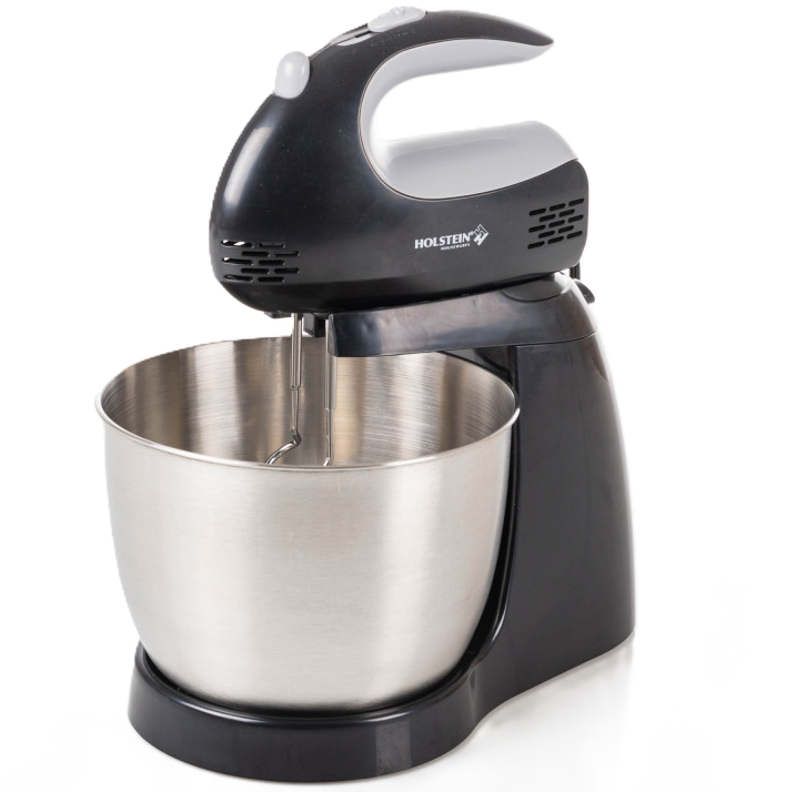 Batidora De Pedestal Holstein 3 Lts 5 Vel 150W Negro Y Plateado