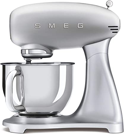 Batidora De Pedestal Smeg Estilo Retro 5 Lts 10 Vel 600W Acero