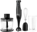 Batidora Inmersion Black+Decker 3 En 1 Triturador De Alimentos Y Batidor 2 Vel 200W Negro