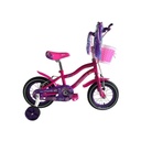 Bicicleta Rin 12 Para Nina Rosado/Morado