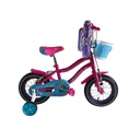 Bicicleta Rin 12 Para Ninas Rosado/Turquesa