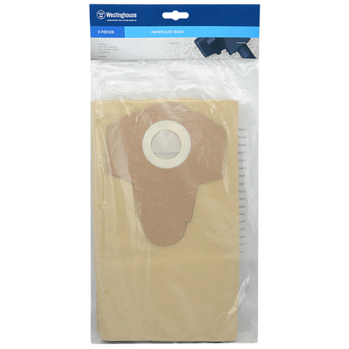 Bolsa De Papel Westinghouse Para Aspiradora 15 Lts 3 Pzas Marron