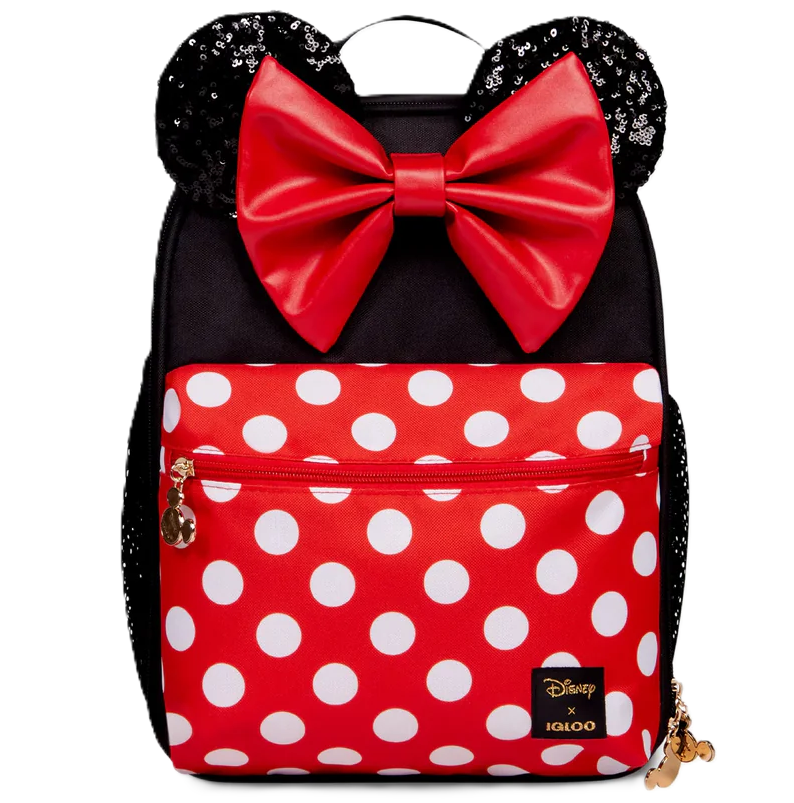 Morral Termico Igloo Minnie Mouse Correas Convertibles Rojo Y Negro