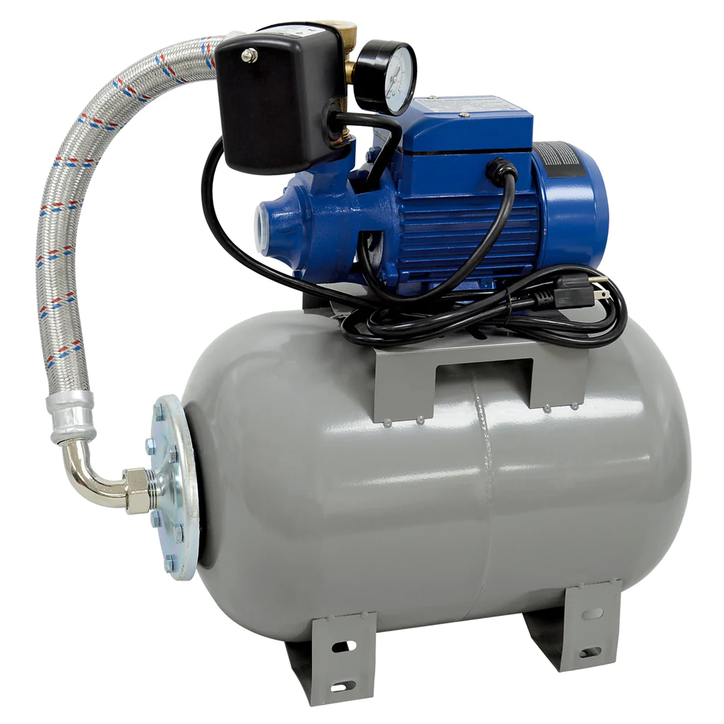 Bomba De Agua Westinghouse Periferica Con Tanque De Presion 24 Lts 370W Gris Y Azul