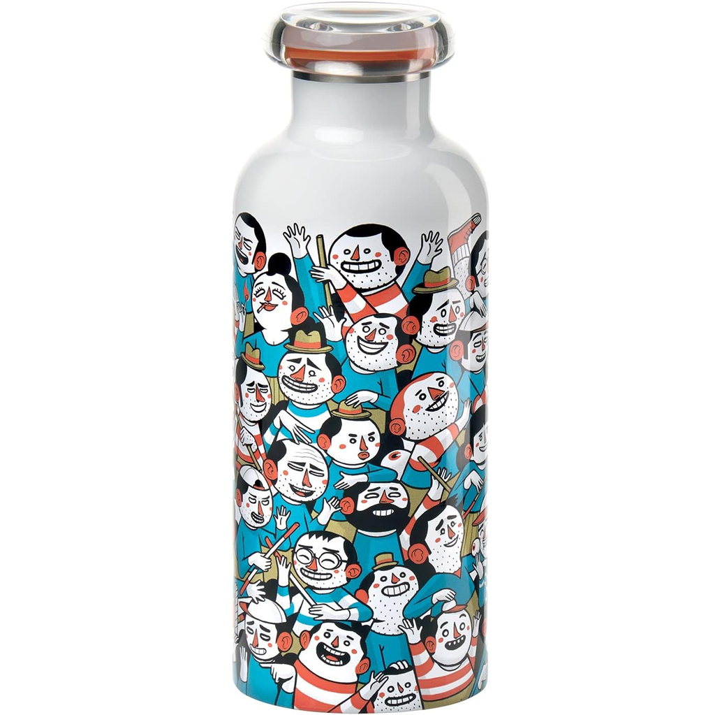 Botella Termica Guzzini On The Go Street Art Doble Pared 500 Ml Multicolor
