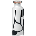 Botella Termica Guzzini On The Go Street Art Doble Pared 500 Ml Blanco Y Negro