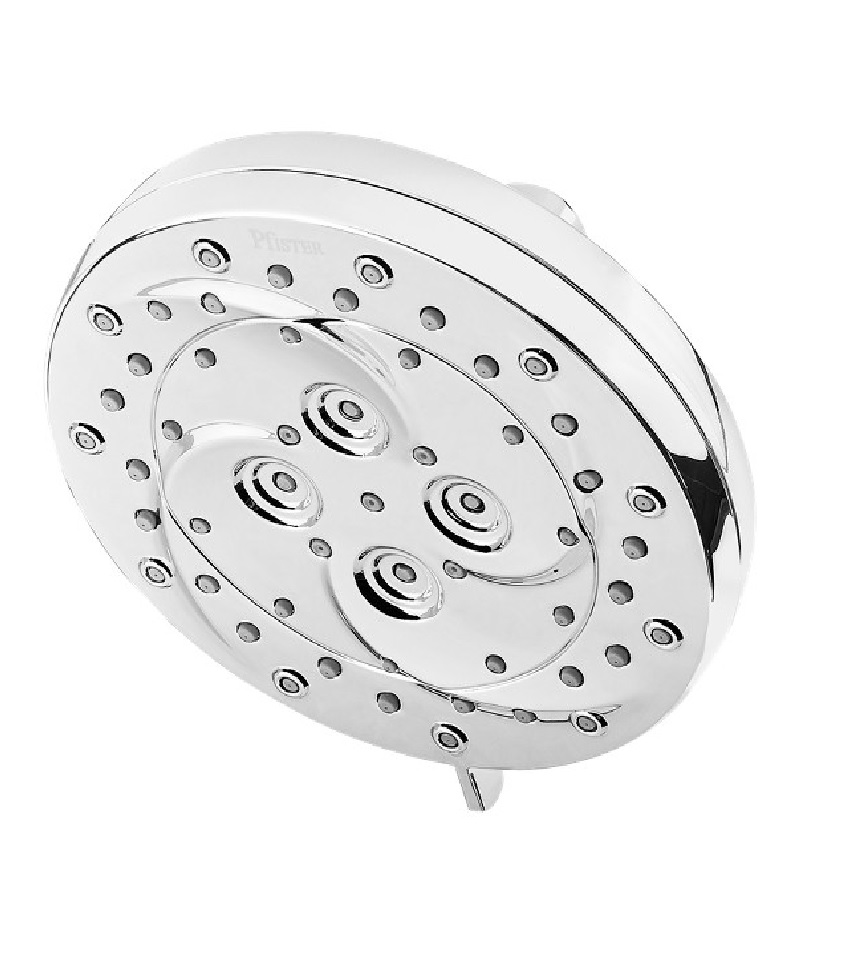 Cabezal De Ducha Pfister ThermoForce Con Rociador Electrico Y Retencion De Calor Redonda Plateado