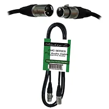 Cable De Audio Studio Z Para Microfono XLR De 1.8 Mts Negro