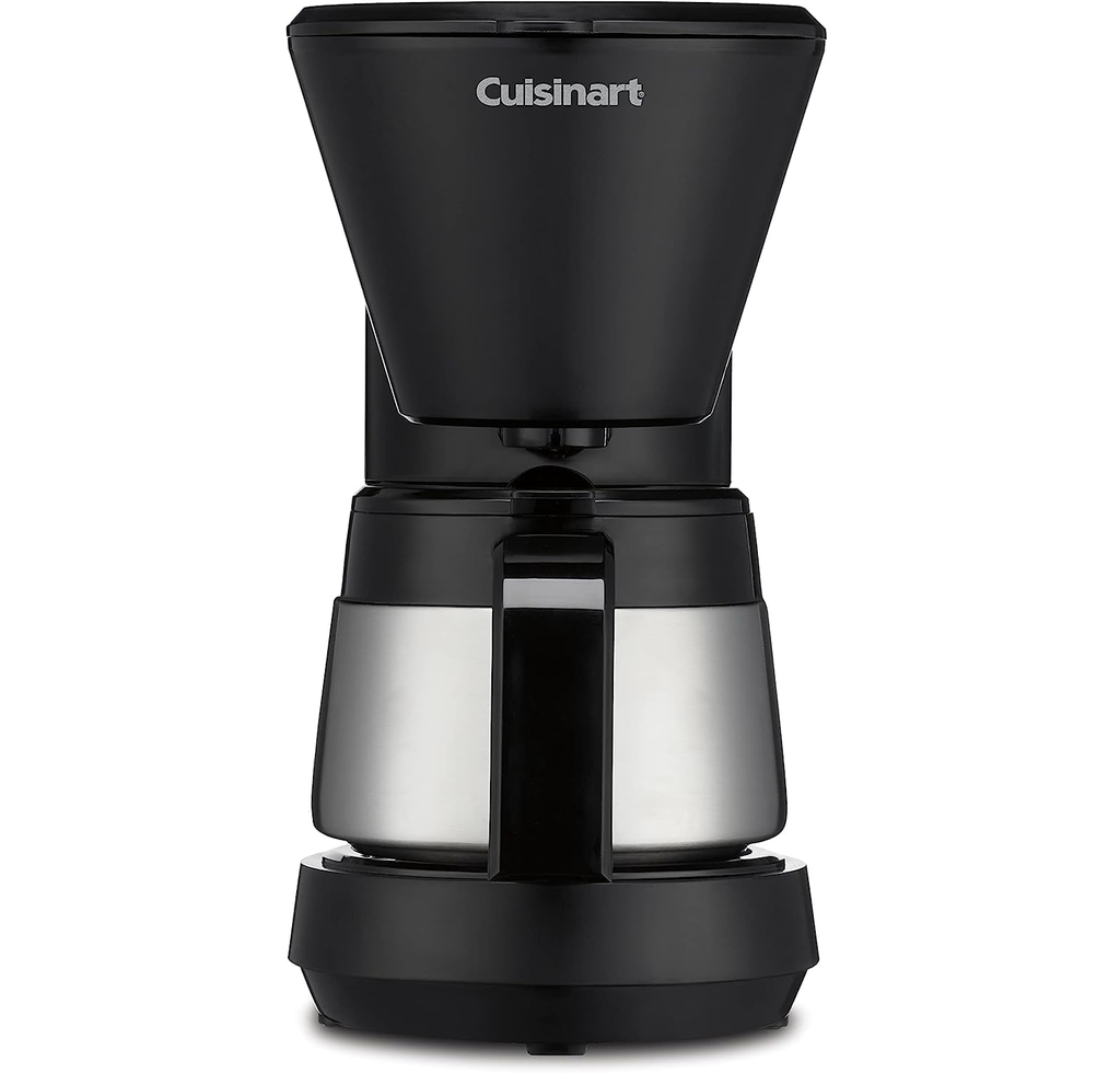 Cafetera Cuisinart 5 Tazas Deposito De Agua Extraible Funcion De Pausa Y Servir Negro Y Acero