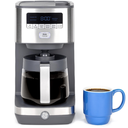 Cafetera GE 12 Tazas Programable Placa Calentadora Con Temperatura Ajustable Acero