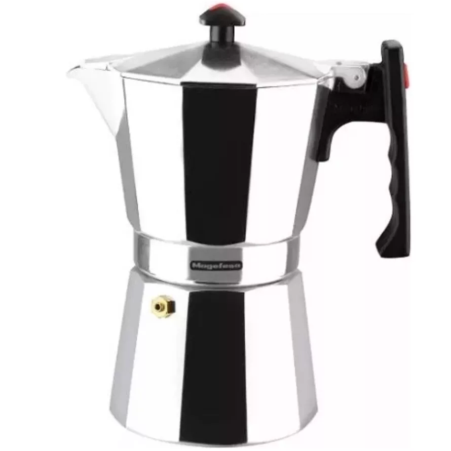 Cafetera Greca Magefesa 9 Tazas Aluminio Plateado