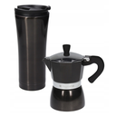 Cafetera Greca Tognana 3 Tazas Con Termo Negro